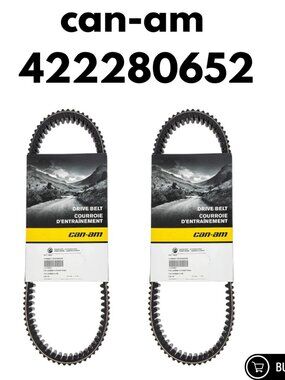 Genuine Can-Am 422280652 OEM Clutch Drive Belts for Maverick X3 Turbo RR(2 pcs)